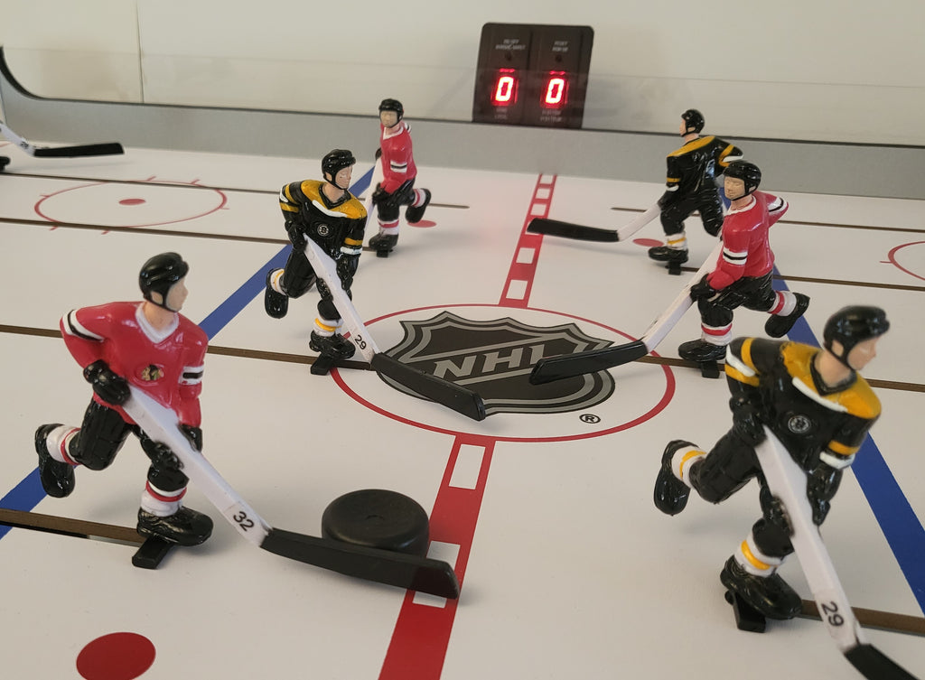 NHL 40" Deluxe Rod Hockey Game Bruins vs Blackhawks ManCave Games