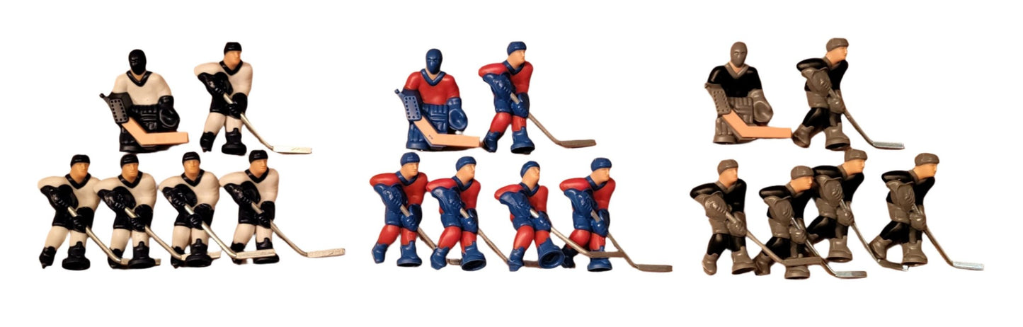 STIGA GRAY-WHITE-RED 3-Pack Table Hockey Teams