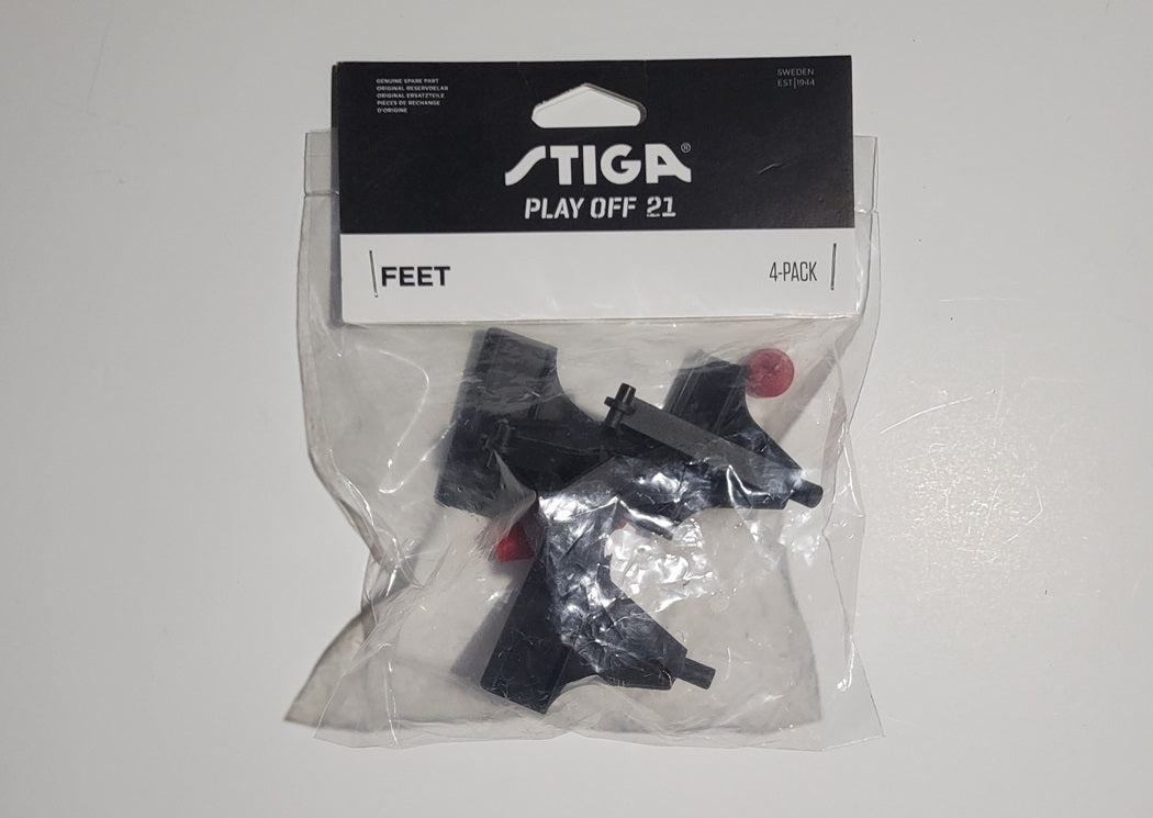 Legs (Feet) Pack of 4 (Black/Red) for STIGA Table Hockey Games