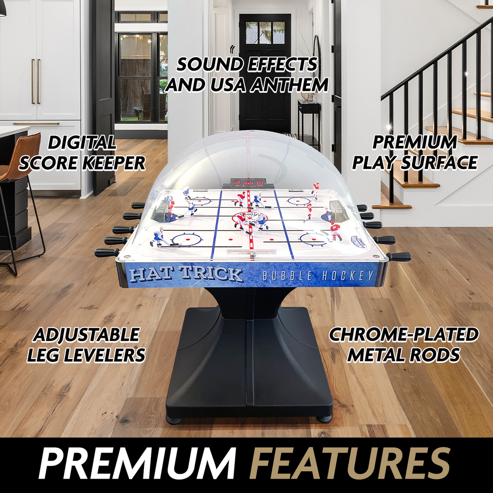
                      
                        Hat Trick Bubble Hockey Game
                      
                    