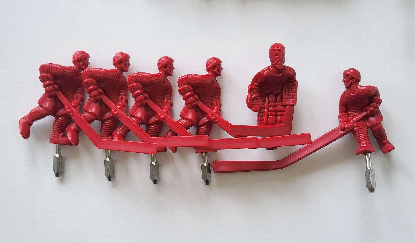 Red Hockey Team (set of 6) - Carrom Super Stick Dome Hockey