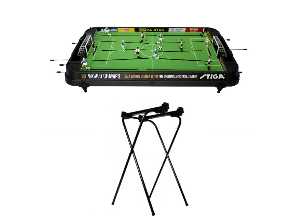 STIGA World Champs Table Soccer & Game Stand Bundle