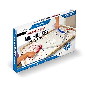 GoSports Ice Pucky Wooden Tabletop Hockey Game