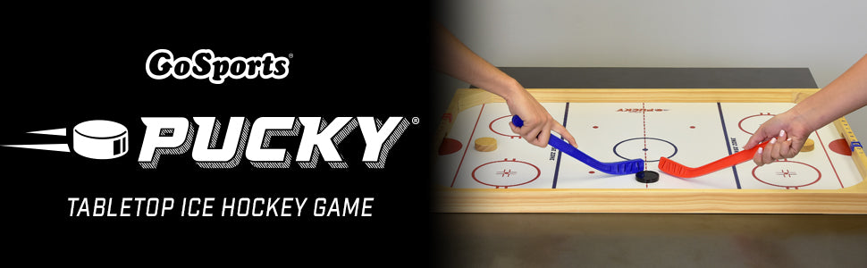 GoSports Ice Pucky Wooden Tabletop Hockey Game