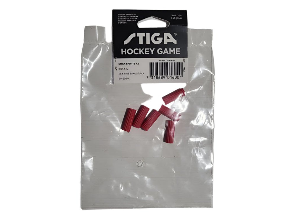 Rod Grips Red (Pack of 6) for STIGA Table Hockey Games