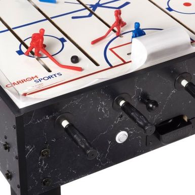 Carrom Super Stick Bubble Hockey Table - Black