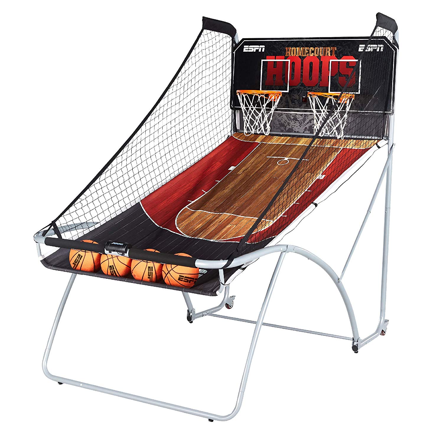 ESPN EZ Fold Indoor Basketball Game for 2 Players with LED Scoring and –  ManCave Games