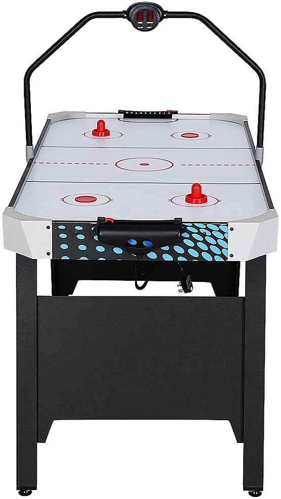 Fran_store 54 Inches Air Hockey Game Table for Adult and Kids, Indoor Sports Game Table with LED Electric Scorer